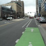 Colored Bike and Bus Lanes
